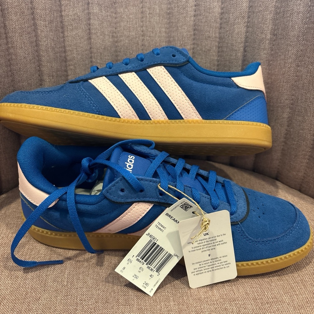 Adidas women's Blue and Pink Sneakers